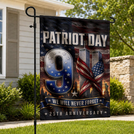 Patriot Day 25th Anniversary We Will Never Forget 9 11 Memorial Flag
