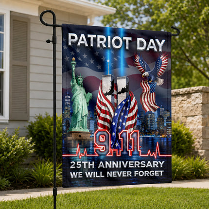 SP-01 Twin Towers Bald Eagle Patriot Day 25th Anniversary Flag