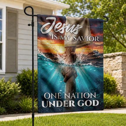 SP-01 One Nation Under God Flag Christian Faith and Patriotism Prayer Gatherings
