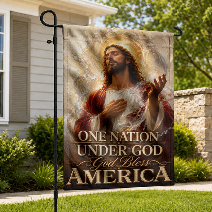 SP-01 Prayer and Faith Flag One Nation Under God God Bless America