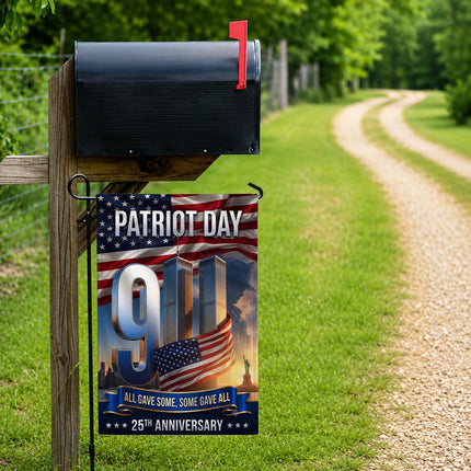 All Gave Some Some Gave All Patriot Day 25th Anniversary Twin Towers Flag