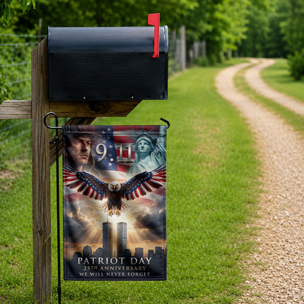 Patriot Day 25th Anniversary Liberty Eagle Firefighter 9 11 Memorial Flag