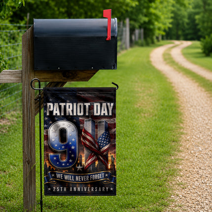 SP-01 We Will Never Forget Twin Towers Patriot Day Flag