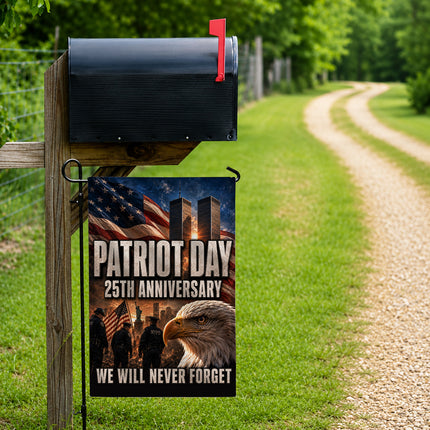 Patriot Day 25th Anniversary Police Eagle Twin Towers Memorial Flag