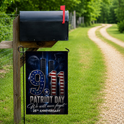 Patriot Day 25th Anniversary Midnight Police Eagle 9 11 Memorial Flag
