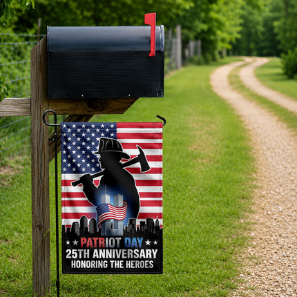 Patriot Day 25th Anniversary Firefighter Heroes Memorial Flag