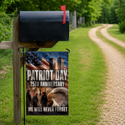 Patriot Day 25th Anniversary Police Eagle Twin Towers Memorial Flag