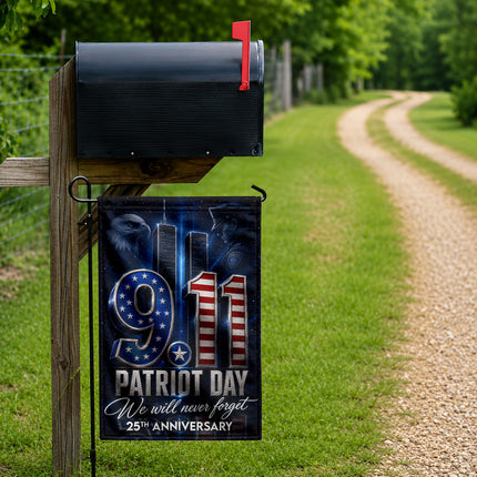 Patriot Day 25th Anniversary Midnight Police Eagle 9 11 Memorial Flag