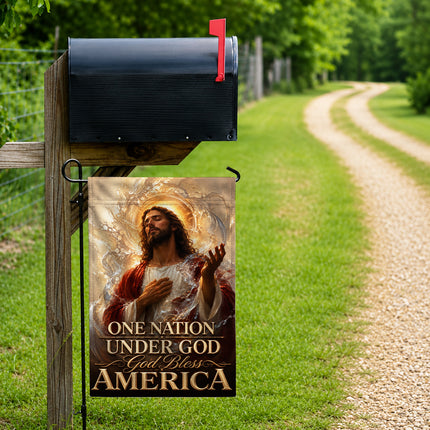 SP-01 Prayer and Faith Flag One Nation Under God God Bless America