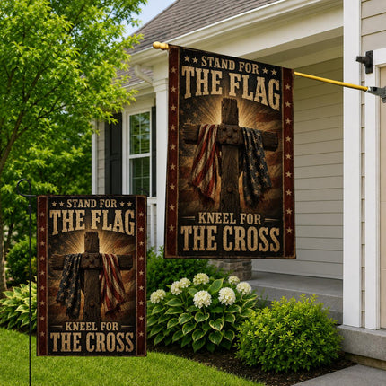 Stand For The Flag Kneel For The Cross Flag