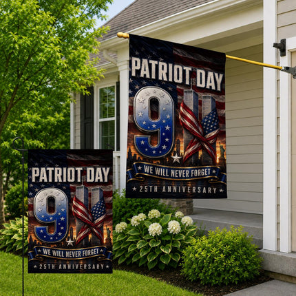 Patriot Day 25th Anniversary We Will Never Forget 9 11 Memorial Flag