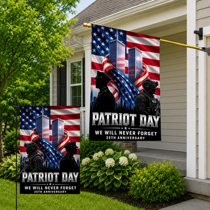 SP-01 Police Officers Patriot Day 2026 25th Anniversary Tribute Flag