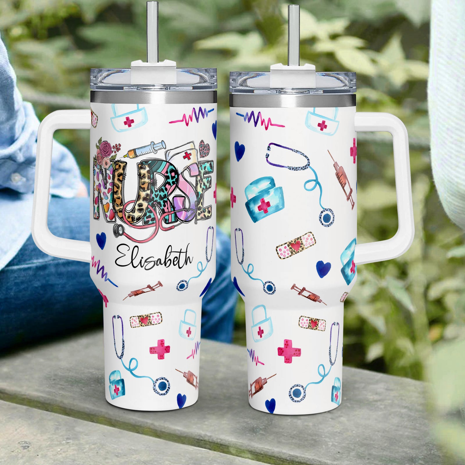 Personalized Nurse 40oz Tumbler - Gift For Nurse