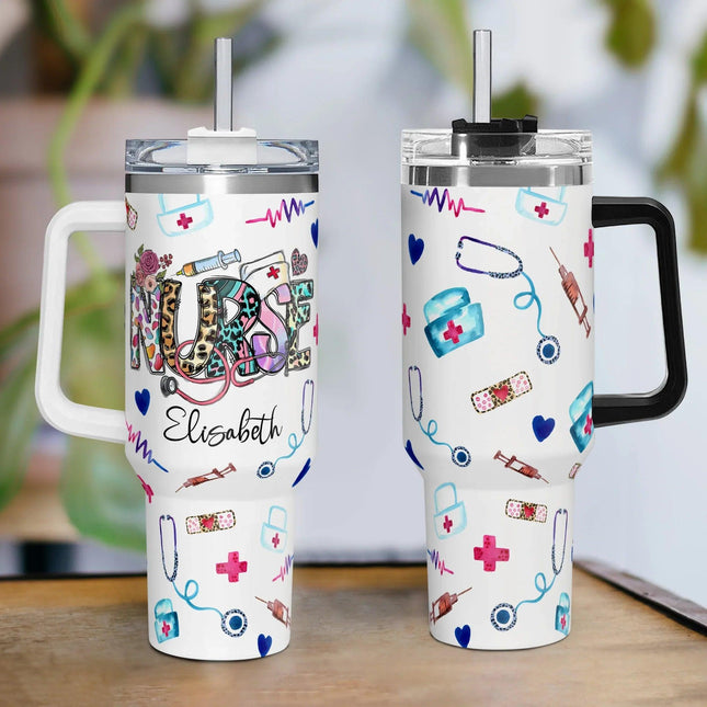 Personalized Nurse 40oz Tumbler - Gift For Nurse - Charming Present