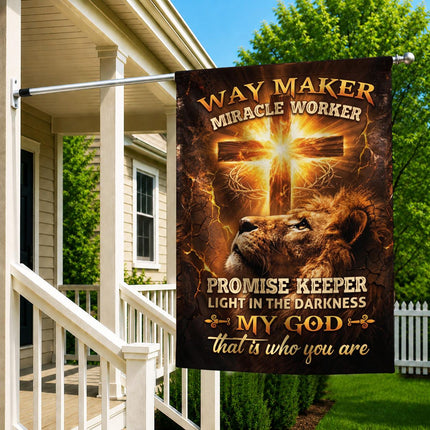 Way Maker Miracle Worker Promise Keeper Flag