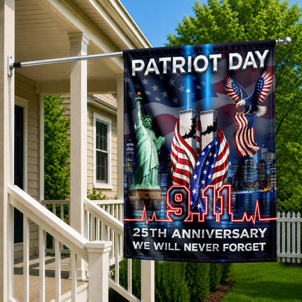 SP-01 Twin Towers Bald Eagle Patriot Day 25th Anniversary Flag
