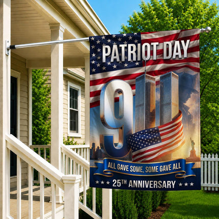 All Gave Some Some Gave All Patriot Day 25th Anniversary Twin Towers Flag