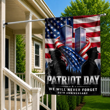 Patriot Day 25th Anniversary Thin Blue Line Police Twin Towers Memorial Flag