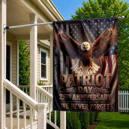 Patriot Day 25th Anniversary We Never Forget Flag