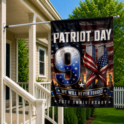 SP-01 We Will Never Forget Twin Towers Patriot Day Flag