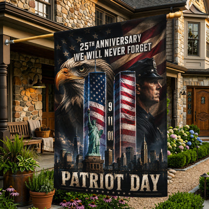 SP-01 25th Anniversary Patriot Day Police Eagle Tribute Flag