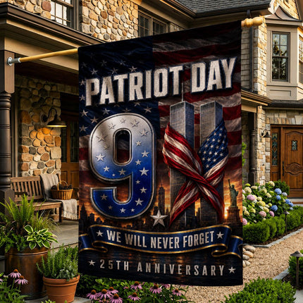 Patriot Day 25th Anniversary We Will Never Forget 9 11 Memorial Flag