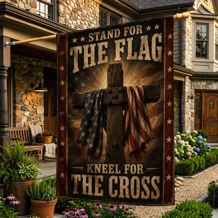 Stand For The Flag Kneel For The Cross Flag