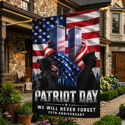 SP-01 Police Officers Patriot Day 2026 25th Anniversary Tribute Flag