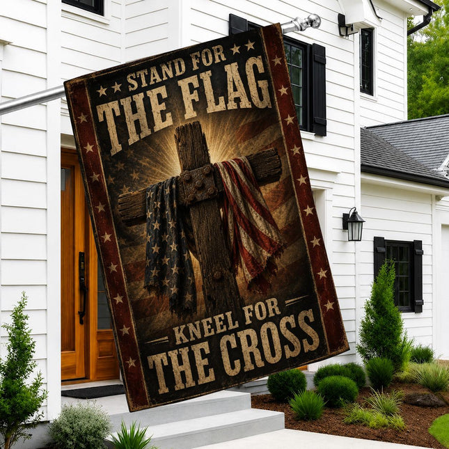Stand For The Flag Kneel For The Cross Flag