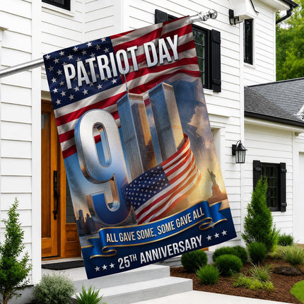 All Gave Some Some Gave All Patriot Day 25th Anniversary Twin Towers Flag
