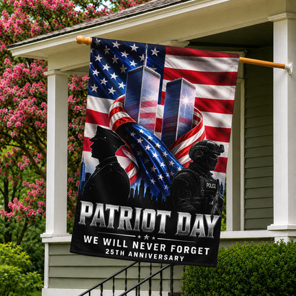 SP-01 Police Officers Patriot Day 2026 25th Anniversary Tribute Flag