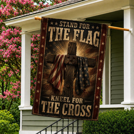 Stand For The Flag Kneel For The Cross Flag