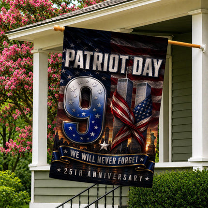 Patriot Day 25th Anniversary We Will Never Forget 9 11 Memorial Flag