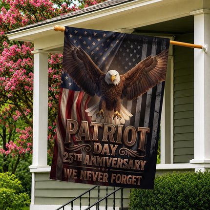 Patriot Day 25th Anniversary We Never Forget Flag