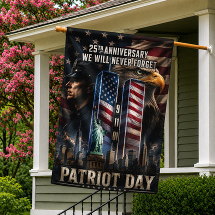 SP-01 25th Anniversary Patriot Day Police Eagle Tribute Flag