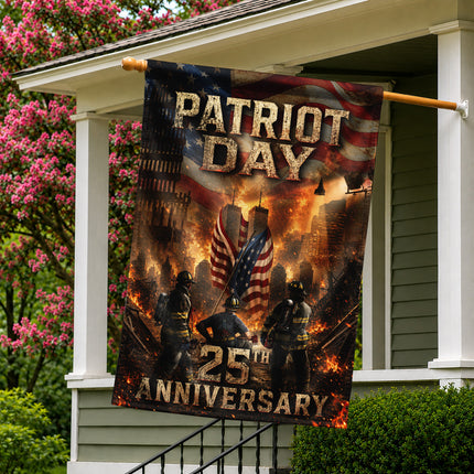 Ground Zero Firefighters Patriot Day 25th Anniversary Memorial Flag
