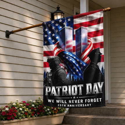 SP-01 Police Officers Patriot Day 2026 25th Anniversary Tribute Flag