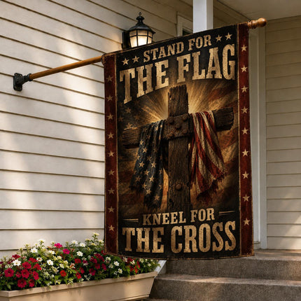 Stand For The Flag Kneel For The Cross Flag
