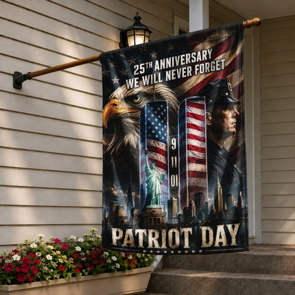 SP-01 25th Anniversary Patriot Day Police Eagle Tribute Flag
