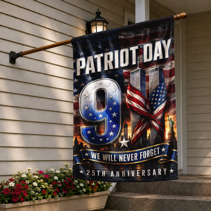 SP-01 We Will Never Forget Twin Towers Patriot Day Flag