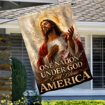 SP-01 Prayer and Faith Flag One Nation Under God God Bless America