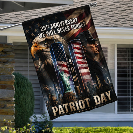 SP-01 25th Anniversary Patriot Day Police Eagle Tribute Flag