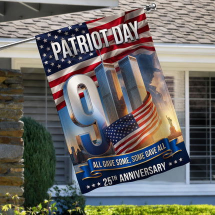 All Gave Some Some Gave All Patriot Day 25th Anniversary Twin Towers Flag