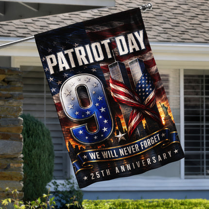 Patriot Day 25th Anniversary We Will Never Forget 9 11 Memorial Flag