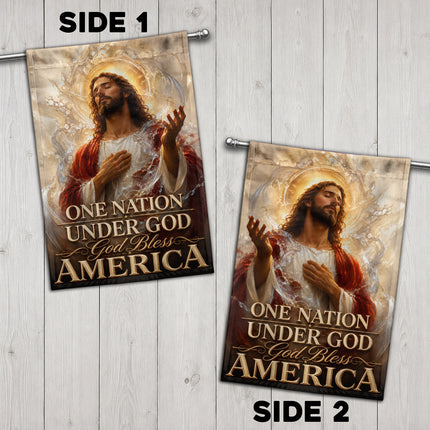 SP-01 Prayer and Faith Flag One Nation Under God God Bless America