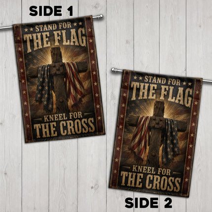 Stand For The Flag Kneel For The Cross Flag