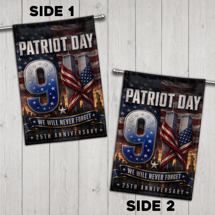 Patriot Day 25th Anniversary We Will Never Forget 9 11 Memorial Flag
