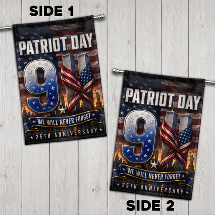 SP-01 We Will Never Forget Twin Towers Patriot Day Flag