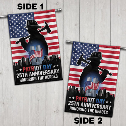Patriot Day 25th Anniversary Firefighter Heroes Memorial Flag