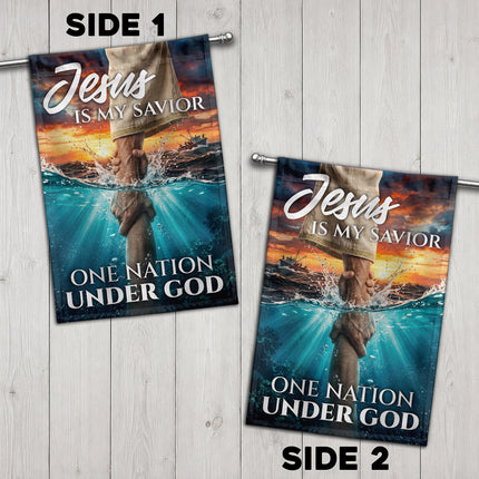 SP-01 One Nation Under God Flag Christian Faith and Patriotism Prayer Gatherings